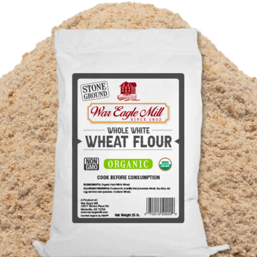 25 lb. Bag Unbleached Whole White Wheat Flour K186988