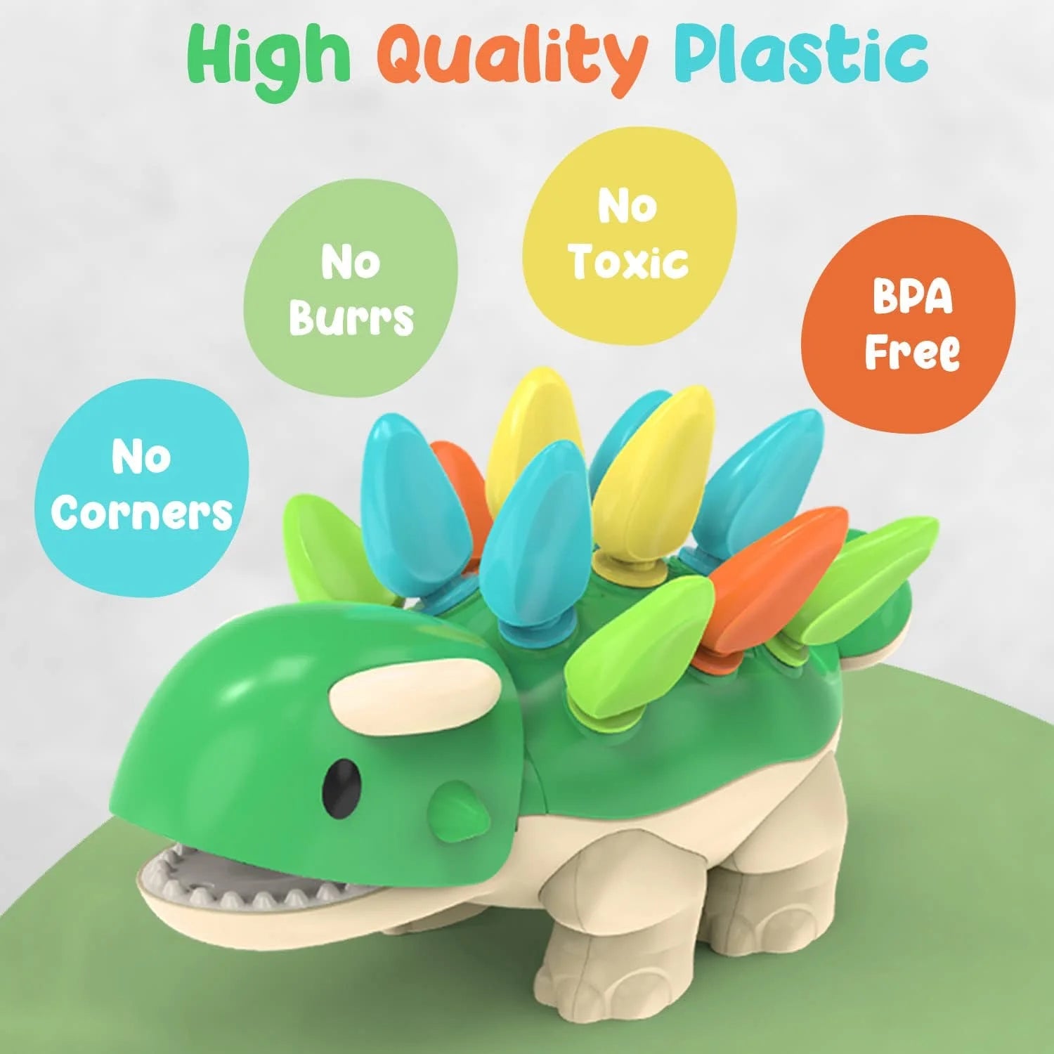 Dinosaur Toy with 12 Spike Quills for Matching Colors N308