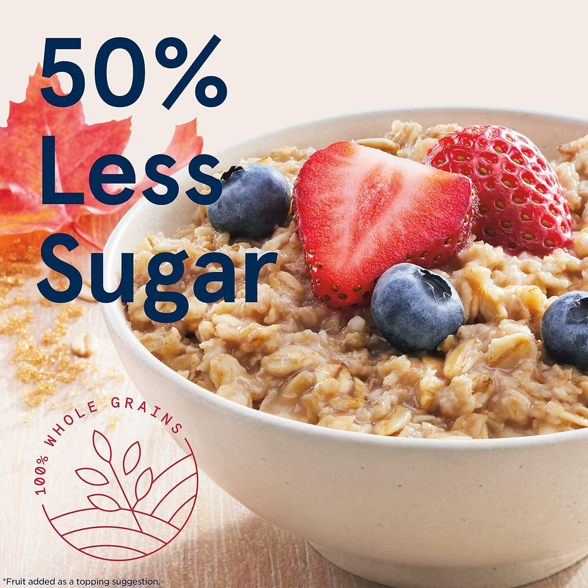 Maple Brown Sugar Instant Oatmeal, 1.19 oz Packets, 8 Count A594869