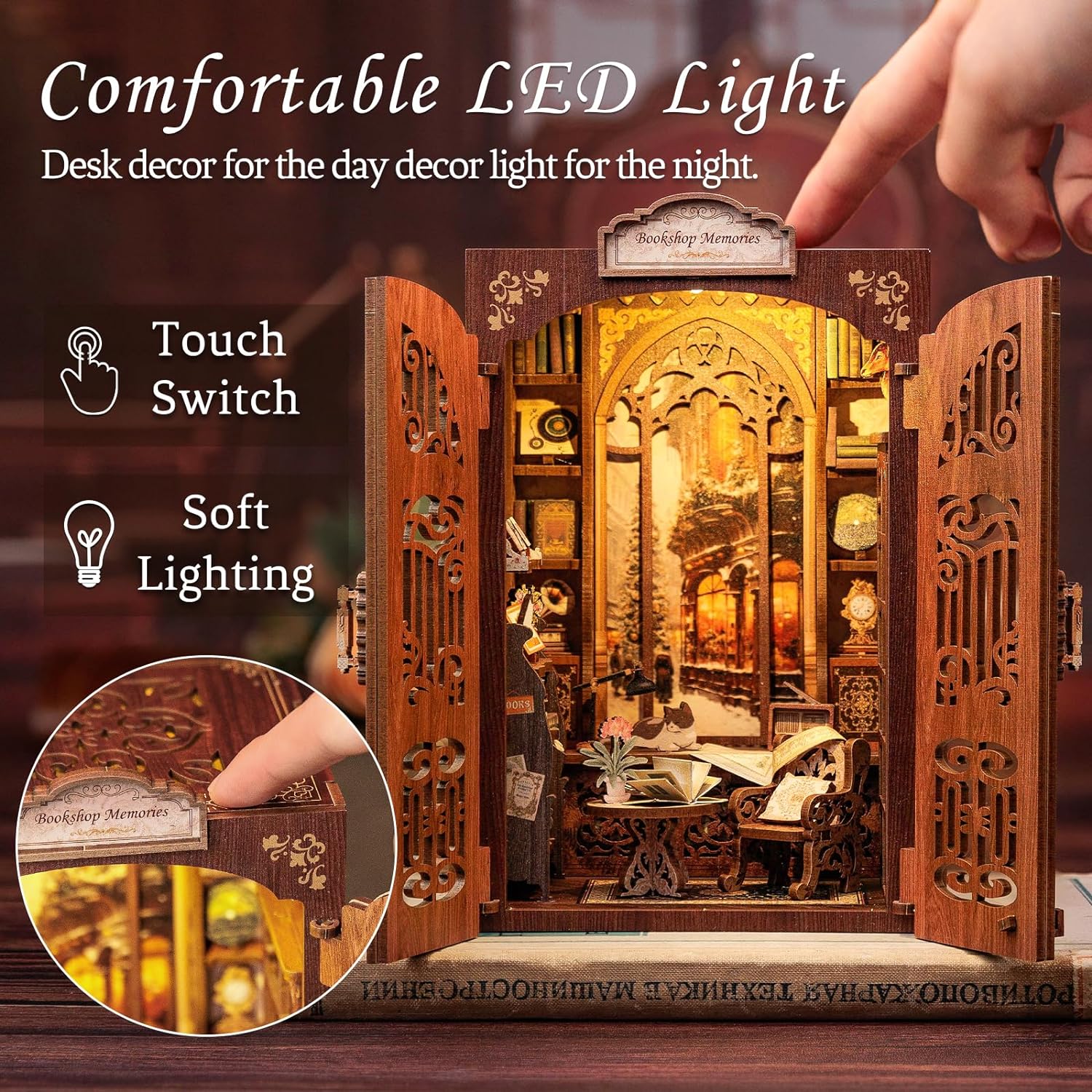 3D Wooden Puzzle Book Nook Kit R35067