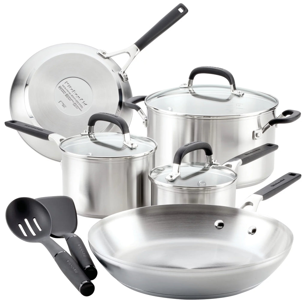 Stainless Steel 10 Piece Pots and Pans Set O605