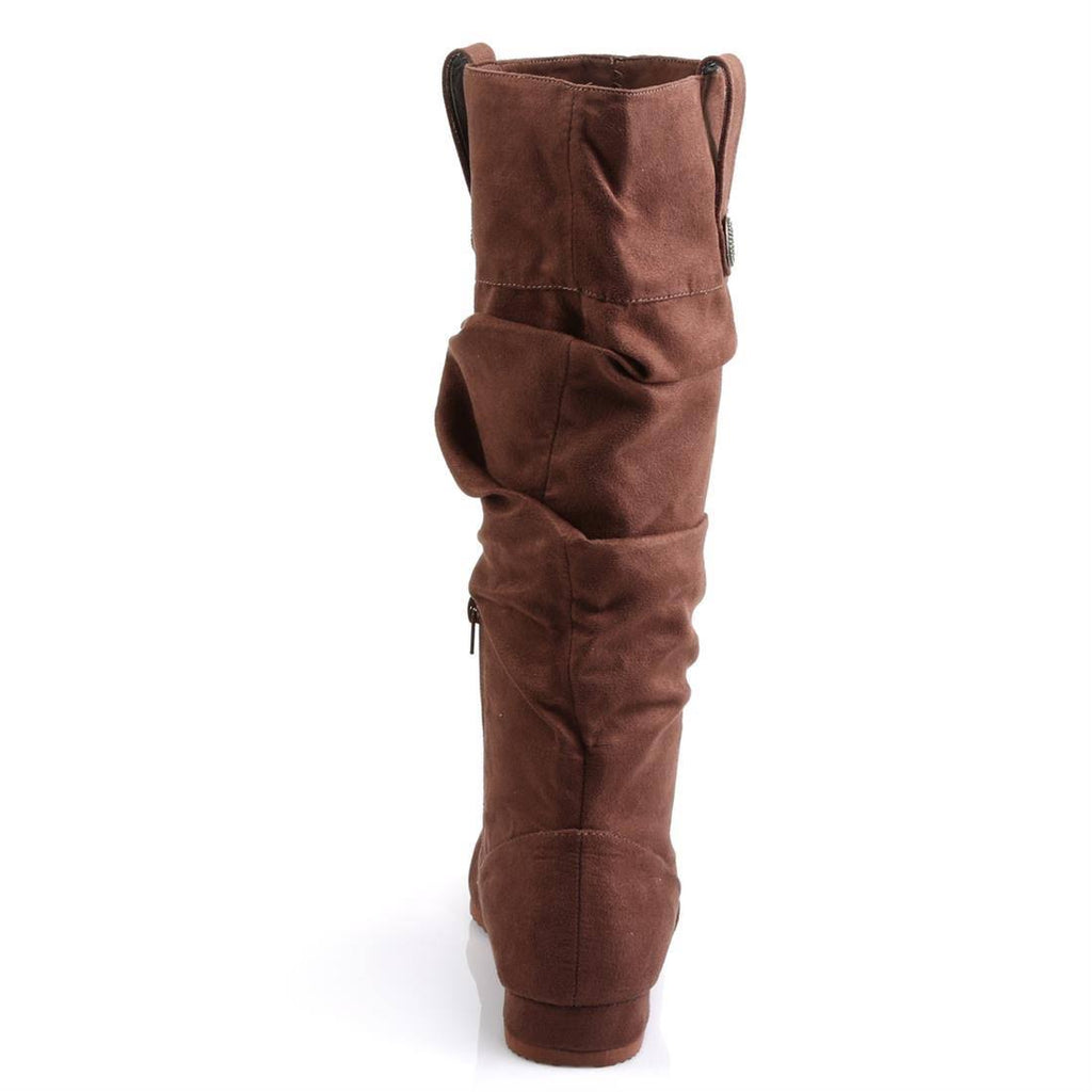 Brown Microfiber Renaissance Shoes Y3126