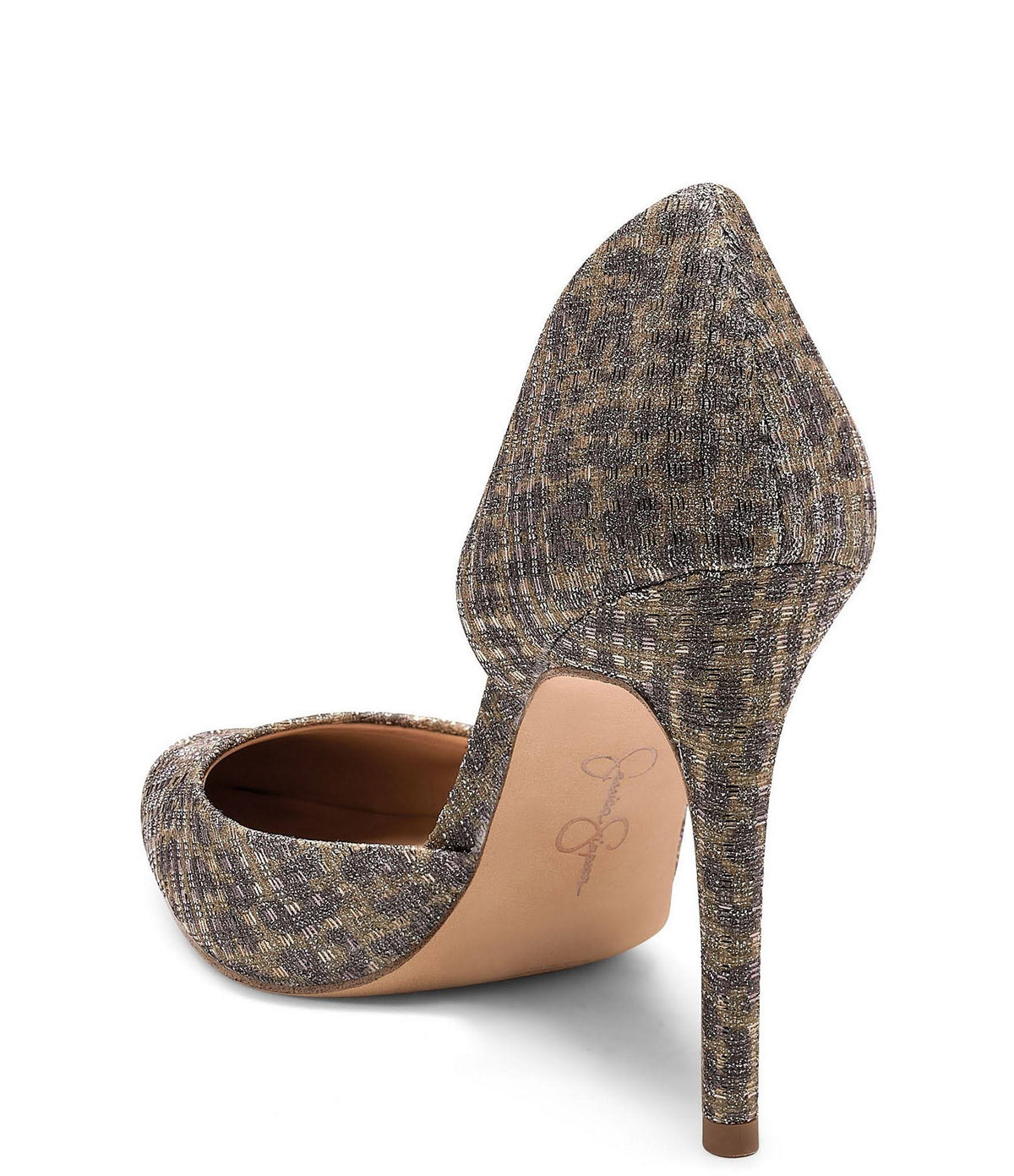Metallic Leopard Print Pumps G1740