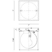 Chrome One Light Flush Mount G657