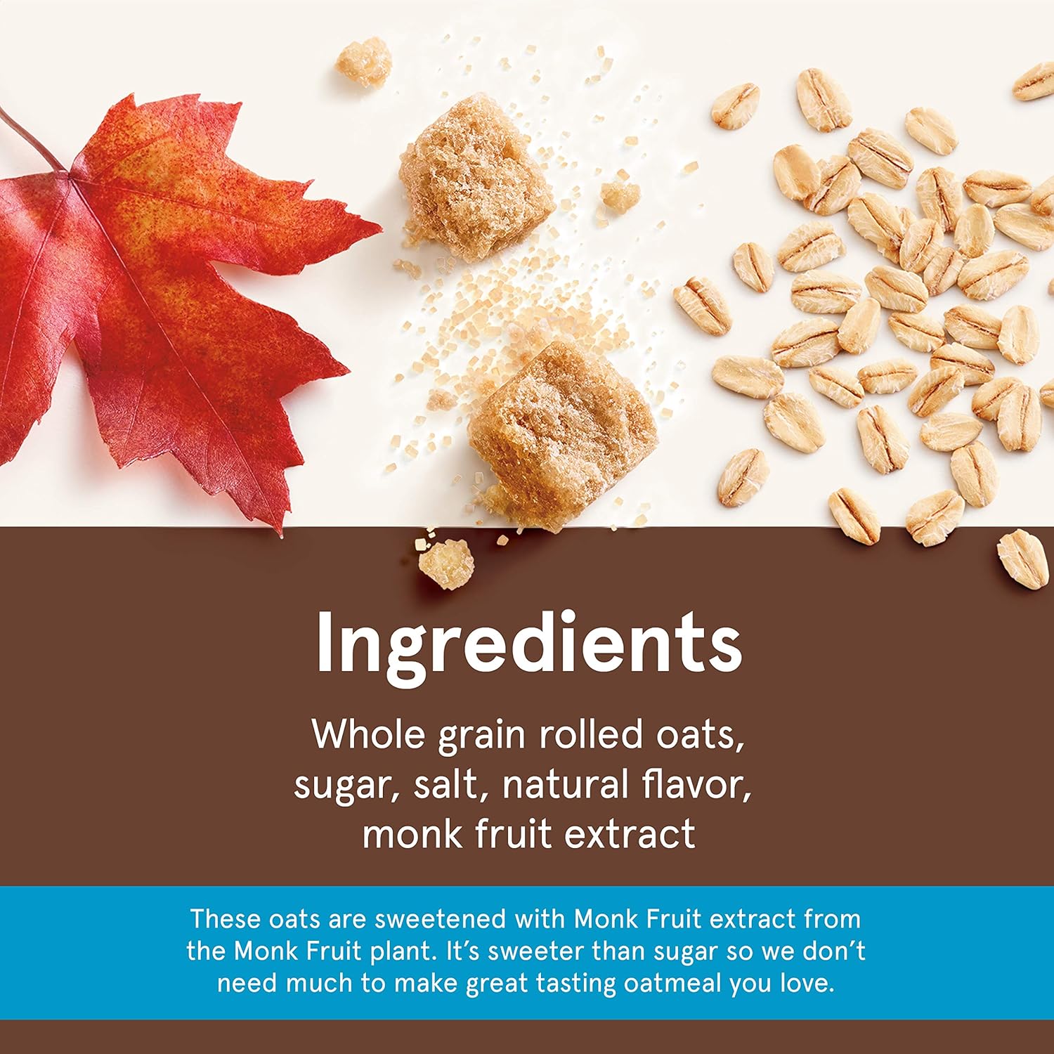 Maple Brown Sugar Instant Oatmeal, 1.19 oz Packets, 8 Count A594869