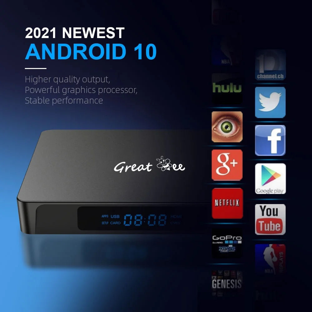 Arabic TV Box Android 10 Quad Core 4K Smart IP Television Receiver G832649