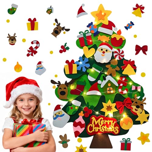 DIY Felt Christmas Tree Kit with Ornaments T326344
