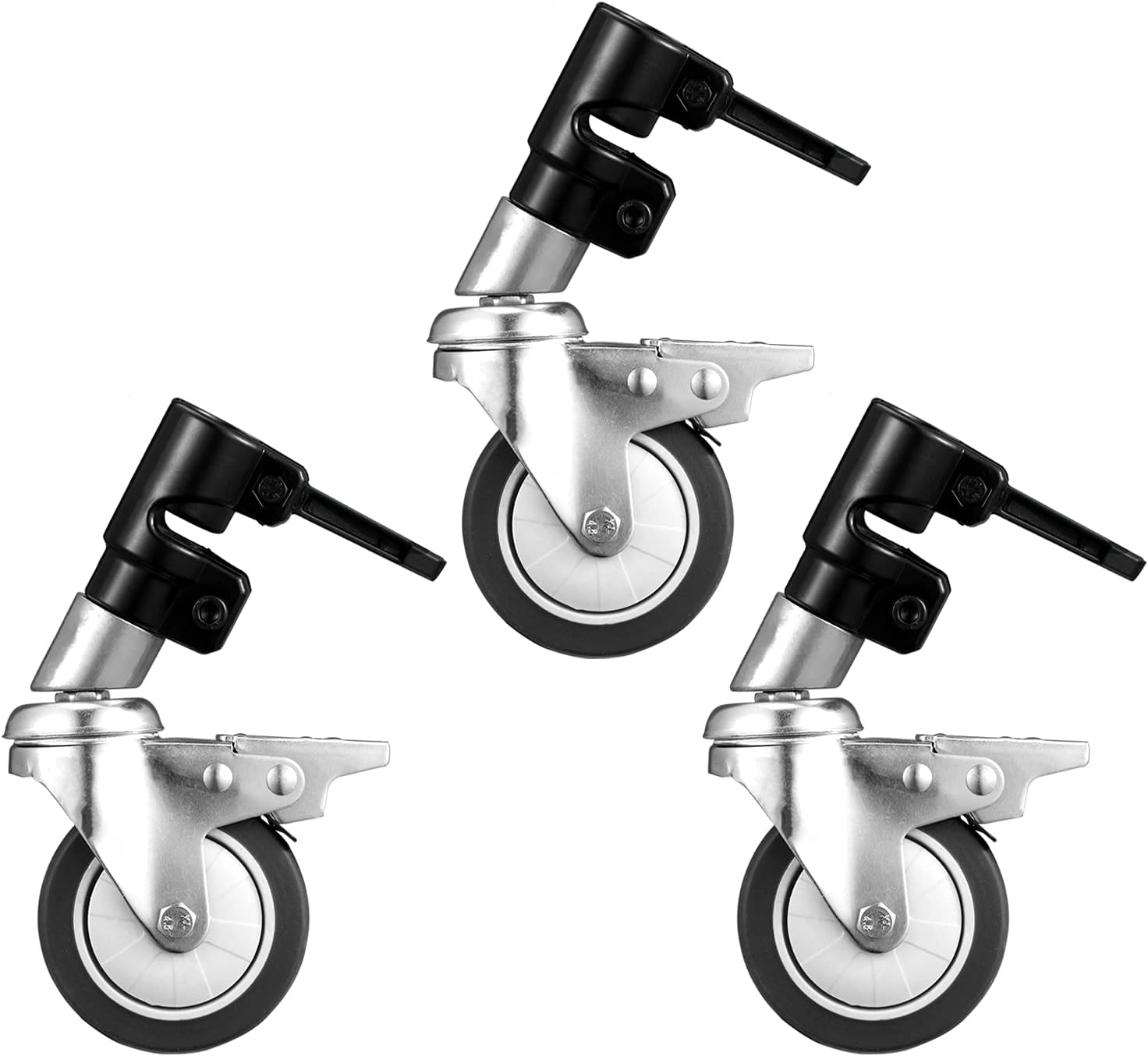 Swivel Caster Set of 3 with Brake for C Stand F481635