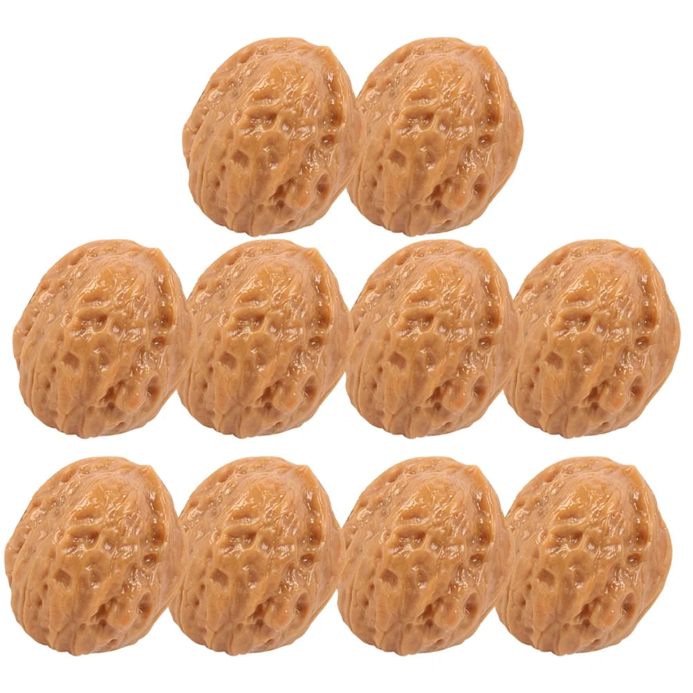 6 Pcs Miniature Artificial Fruit Nuts Decorations B669675