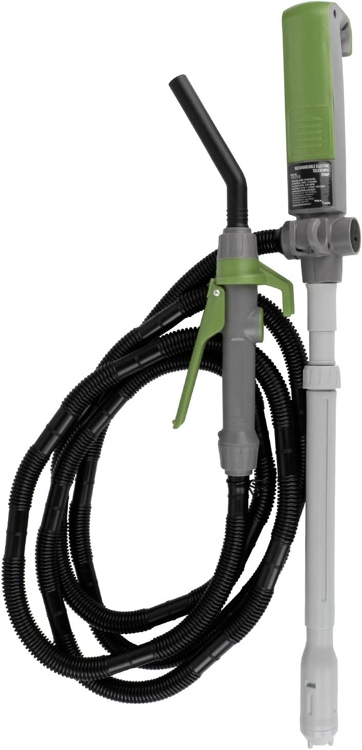 Rechargeable Battery Powered Fuel Transfer Pump with 5 FT Hose Q2098