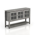 Gray Contemporary Buffet Table P589815