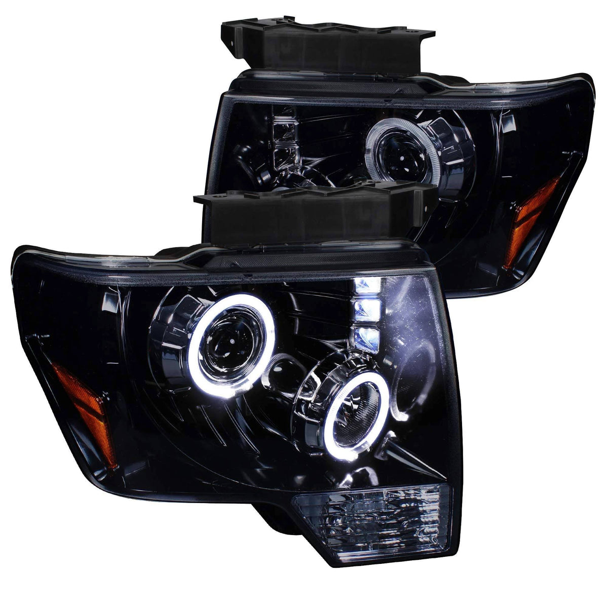 Glossy Black LED Projector Headlights L98903
