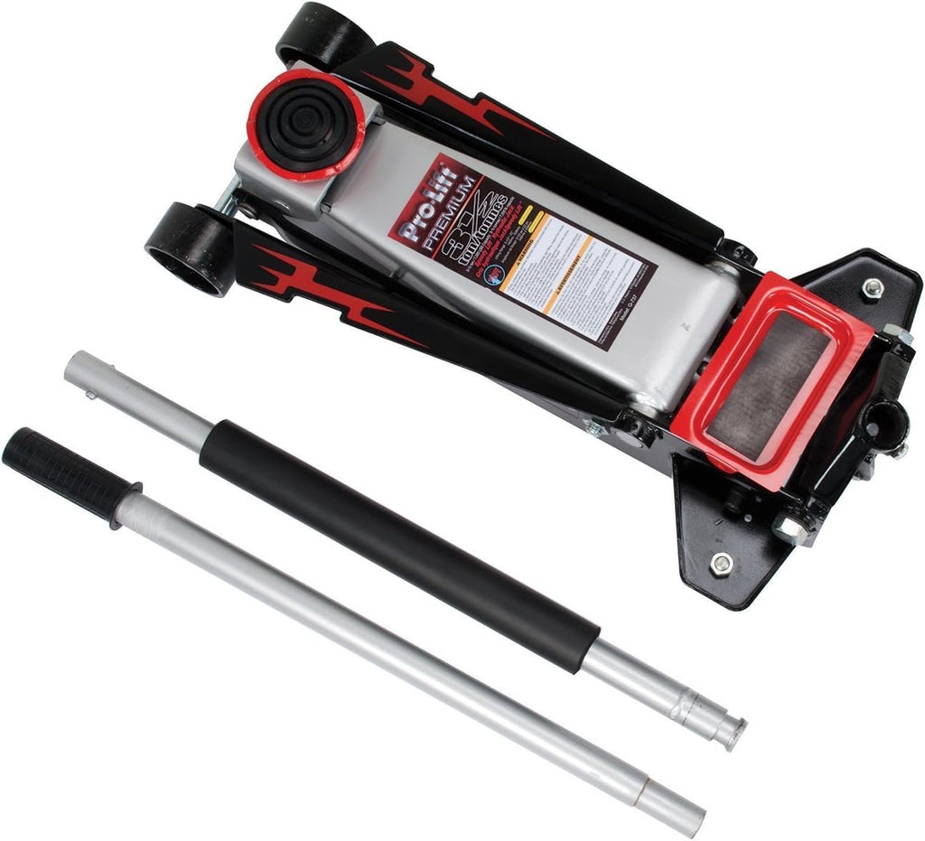 Grey 3-1/2 Ton Capacity Garage Jack D8493