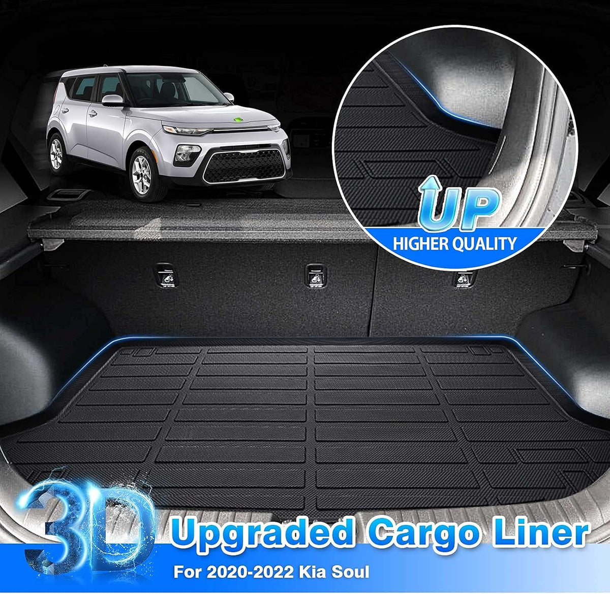 Cargo Liner Trunk Floor Mat Pack of 2 I11248