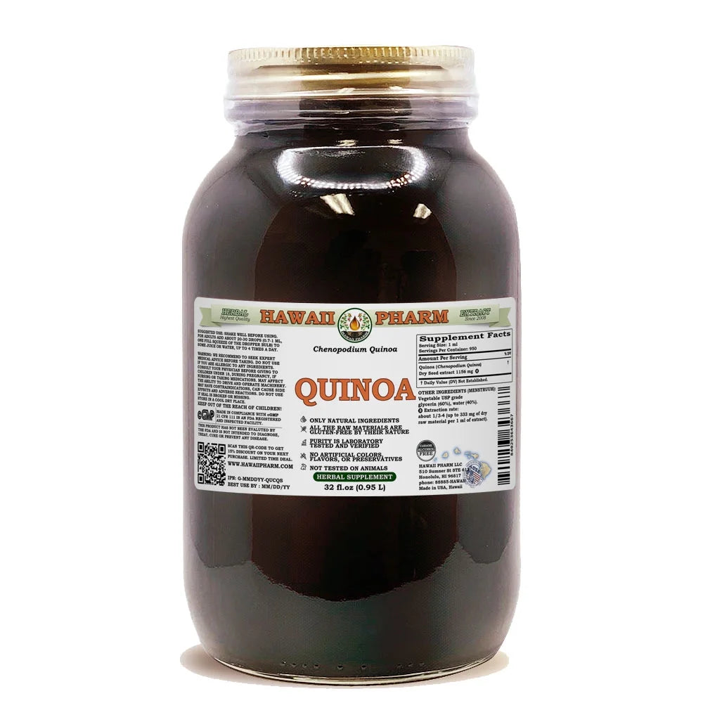 Quinoa Dry Seed Alcohol-Free Liquid Extract Glycerite 32 Fl.Oz U2896