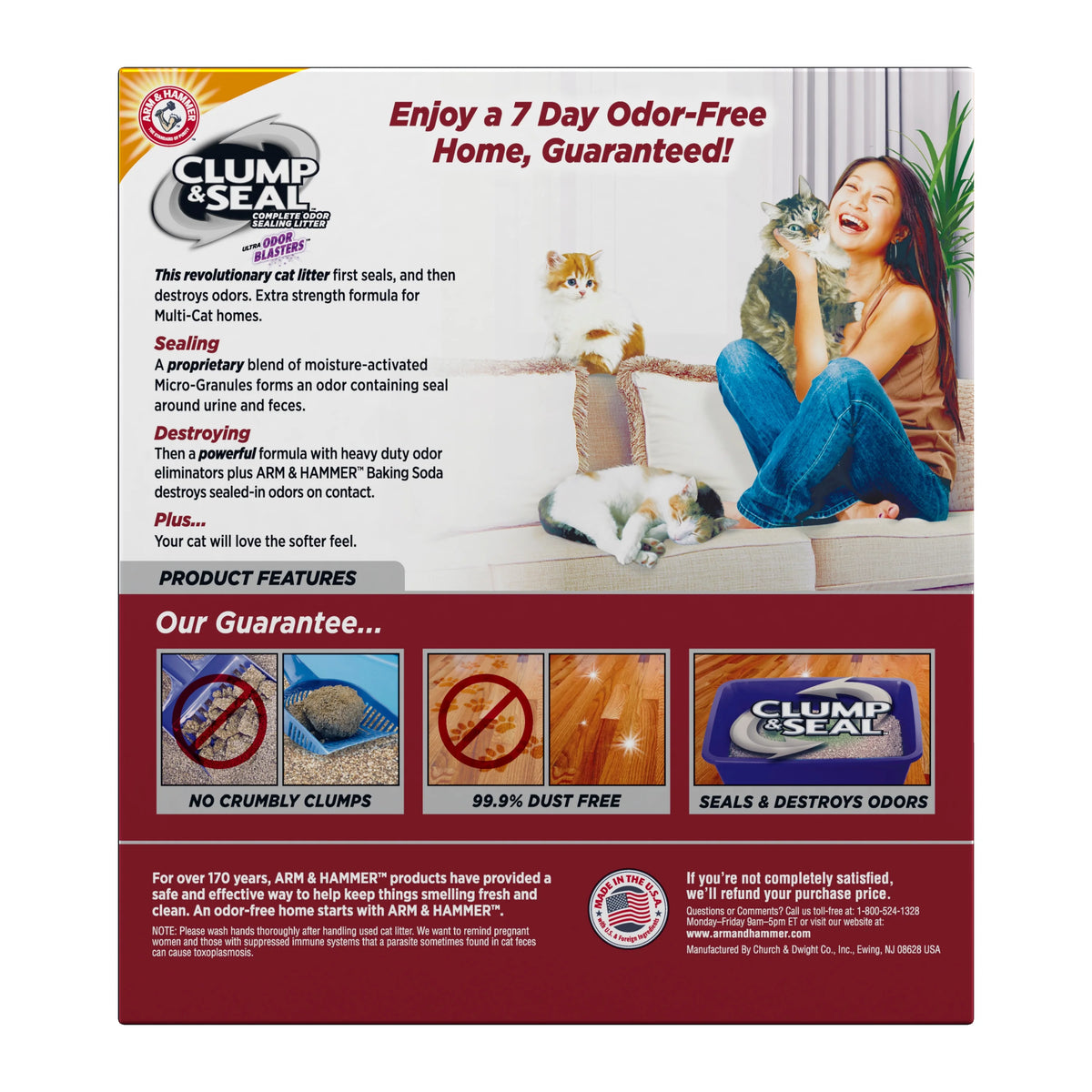 Clumping Clay Cat Litter, 28 lbs B154684