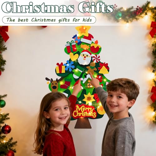 DIY Felt Christmas Tree Kit with Ornaments T326344