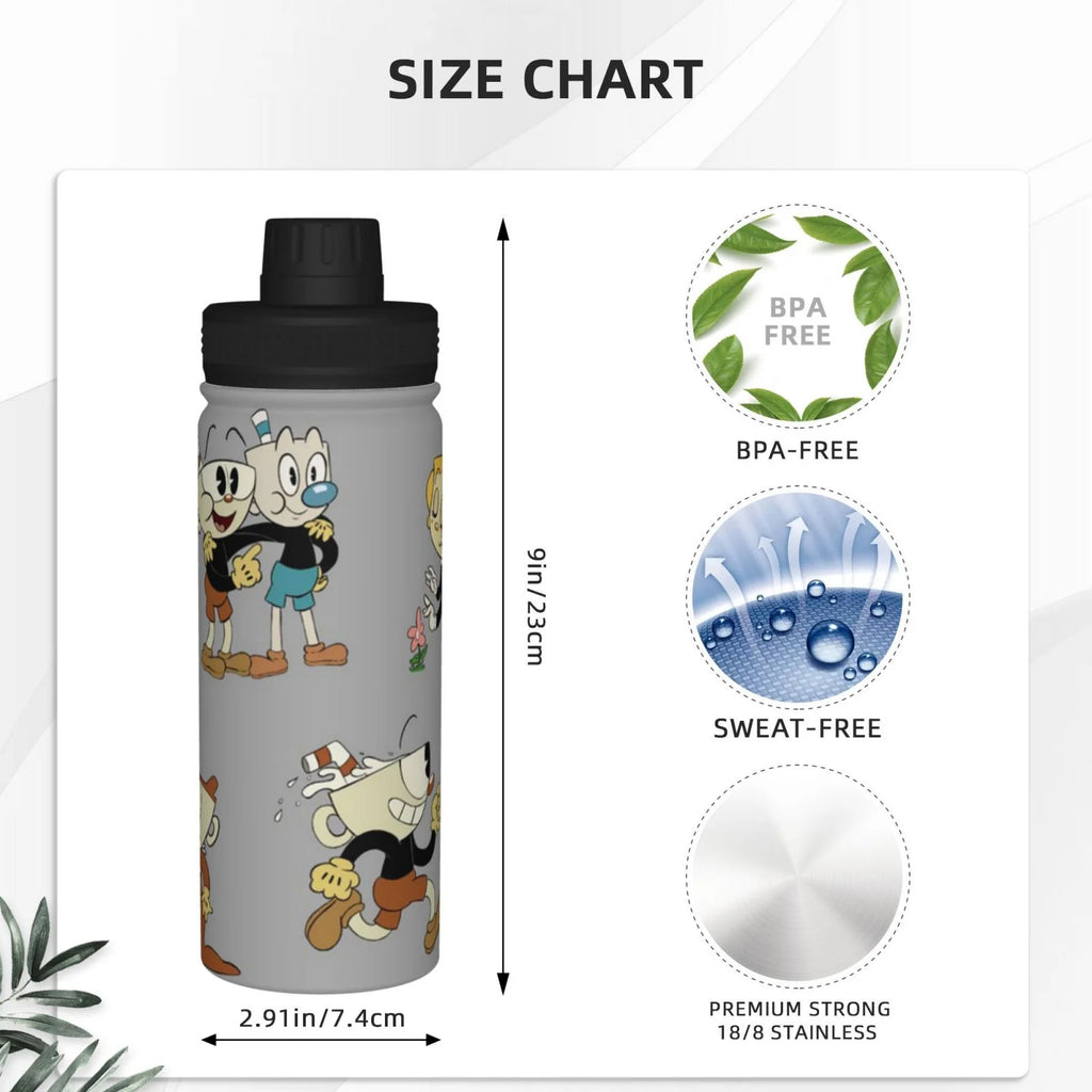 18OZ Stainless Steel Insulated Water Bottle Y67436