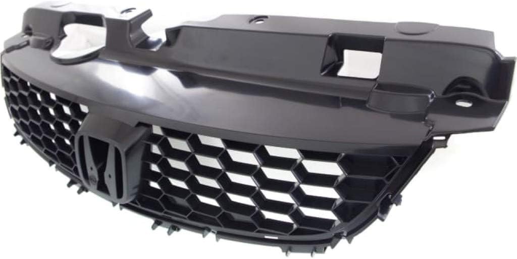 Black Plastic Grille Assembly for Honda Civic Coupe Pack of 2 F37502
