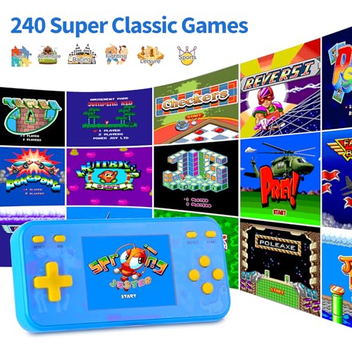 Handheld Game Console with 240 Retro Video Games V916497