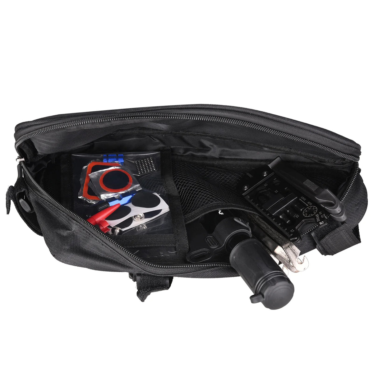 Portable Bike Repair Tool Kit with Tire Pump and Patches D554