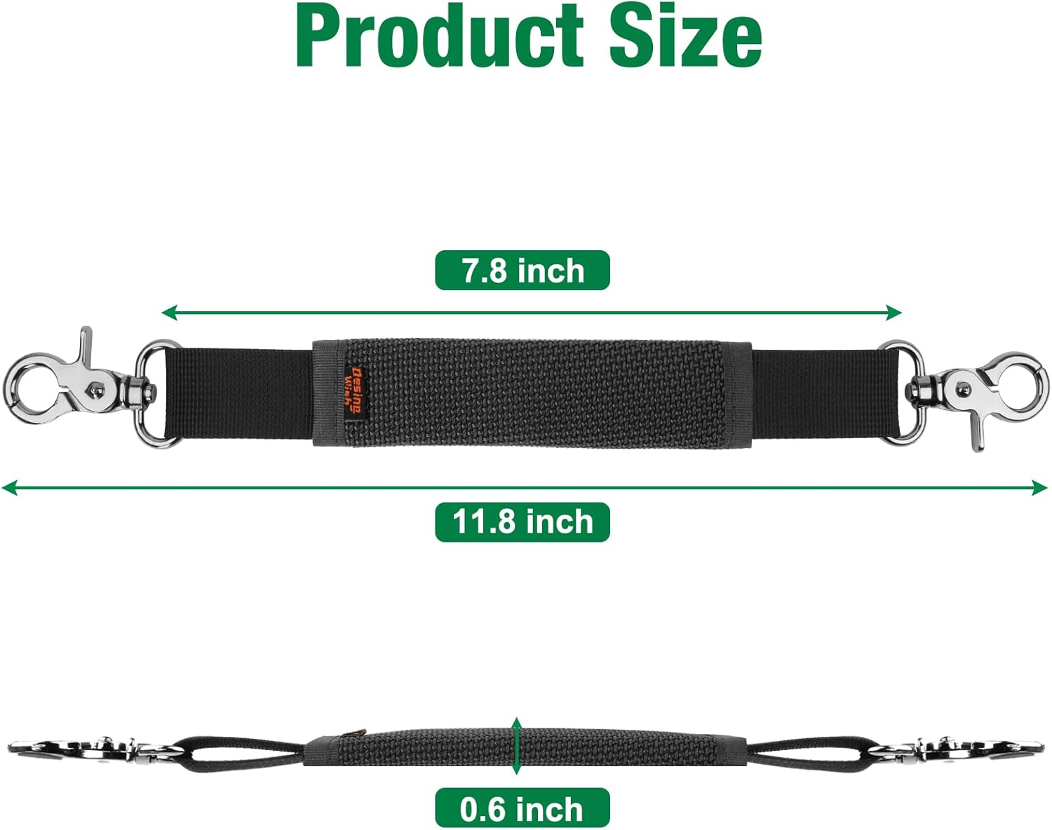 Black Removable Speaker Handle Strap Z967