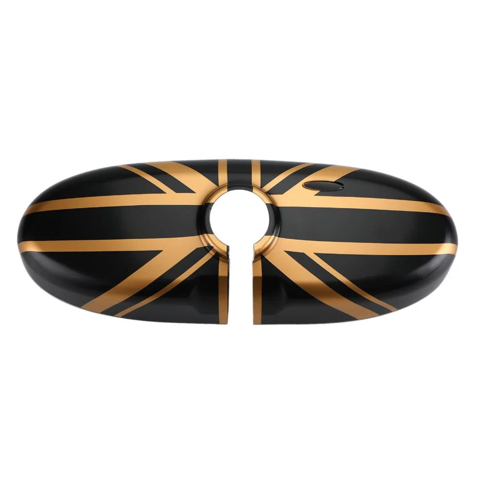 Black/Gold Rear View Mirror Cover F511