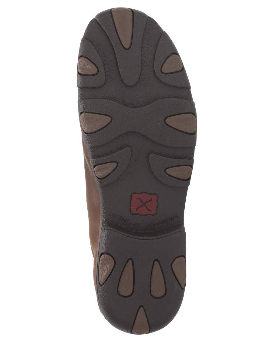 Distressed Saddle Leather Safety Toe Driving Moc T578160