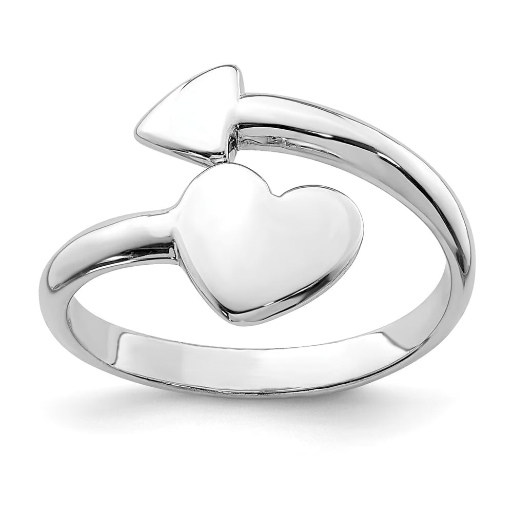 White Rhodium-plated Sterling Silver Ring R33470