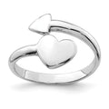 White Rhodium-plated Sterling Silver Ring R33470