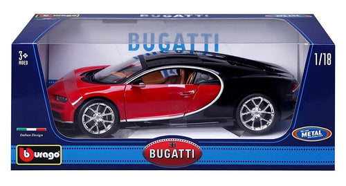 1:18 Scale Red Die-Cast Bugatti Chiron Model U32953