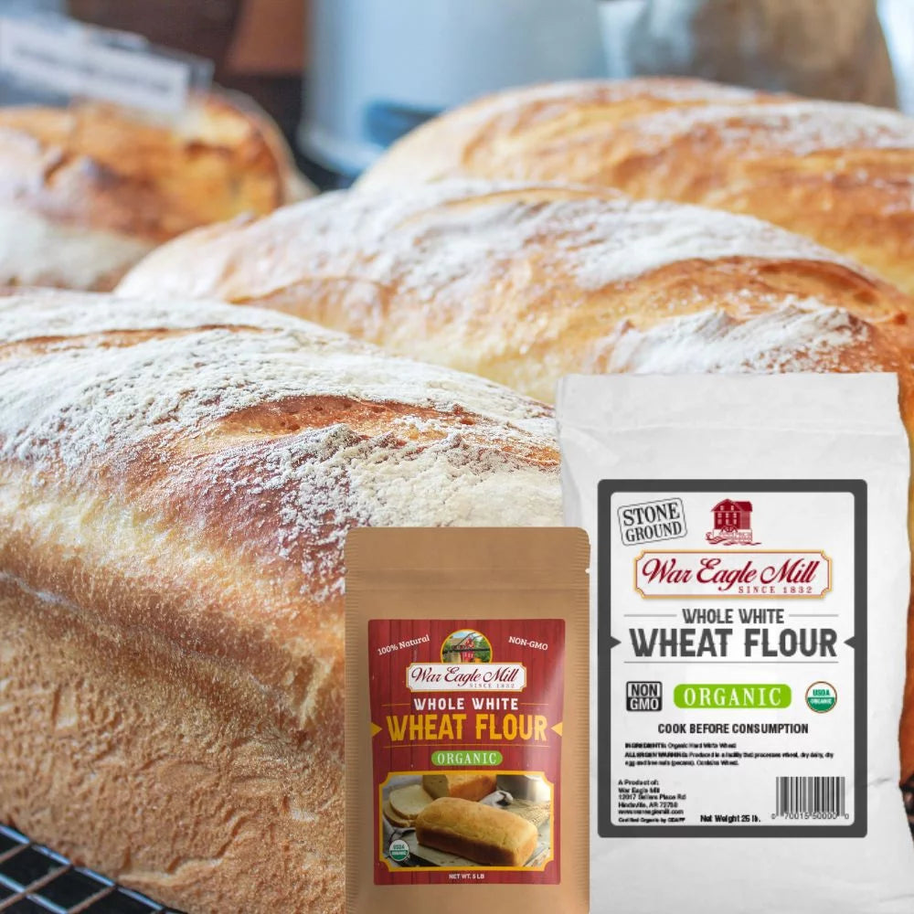 25 lb. Bag Unbleached Whole White Wheat Flour K186988