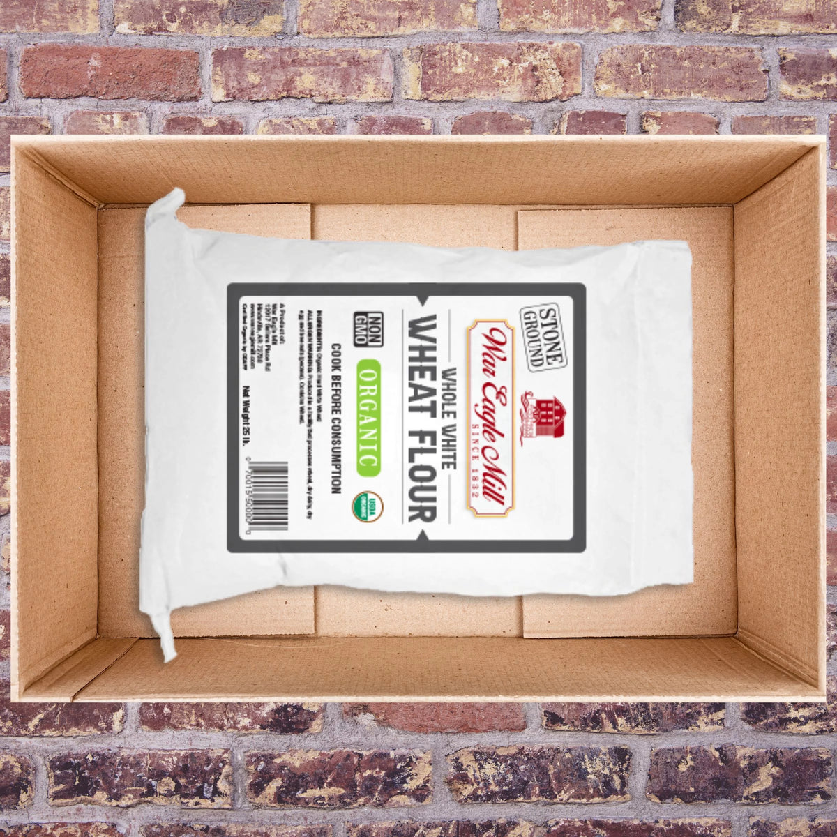 25 lb. Bag Unbleached Whole White Wheat Flour K186988