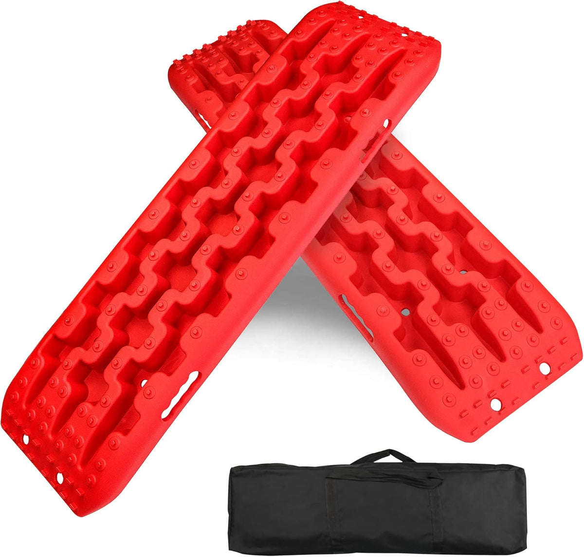 Red Tire Traction Mats 2 Piece D673