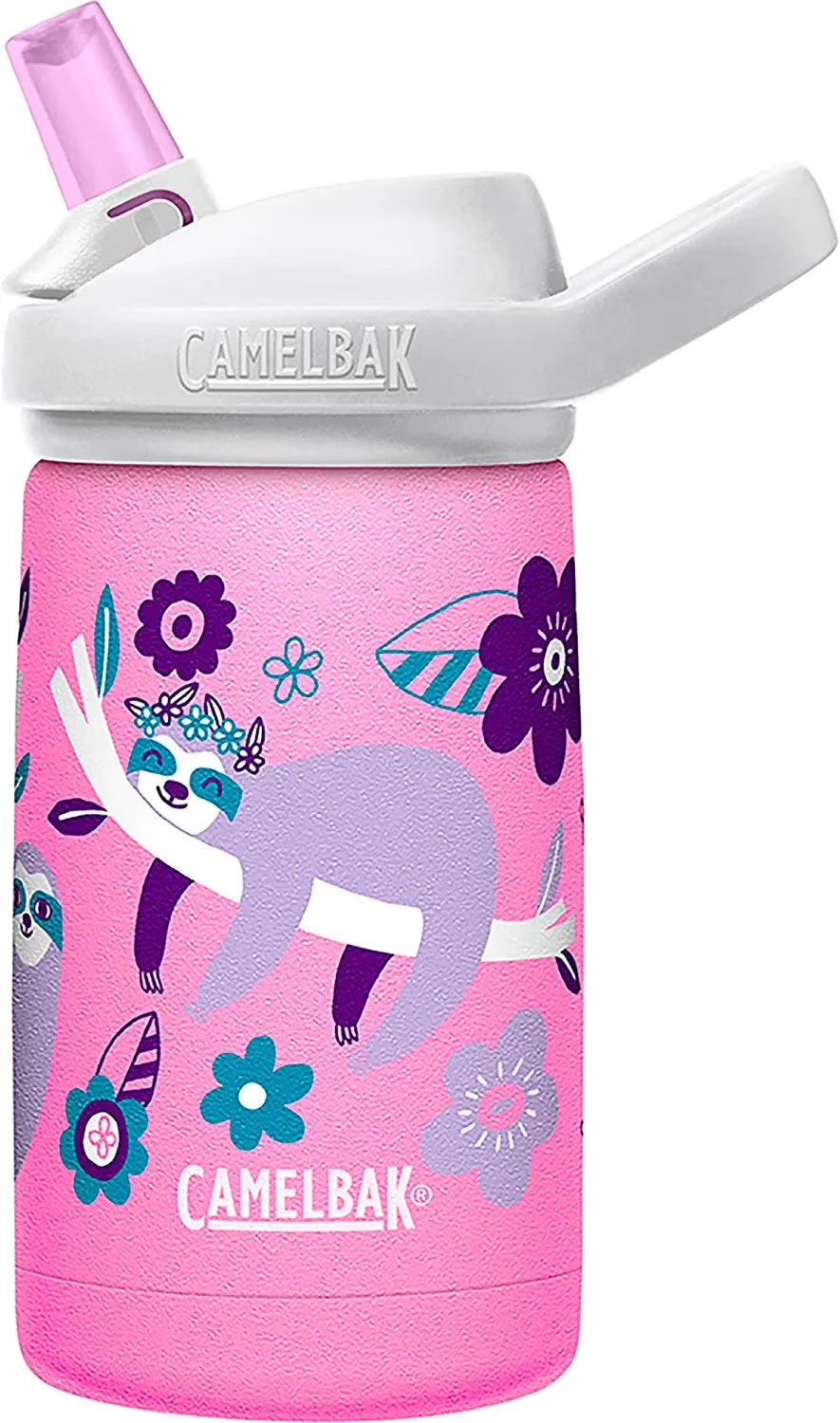 12 oz Insulated Stainless Steel Bottle with Straw Cap P456