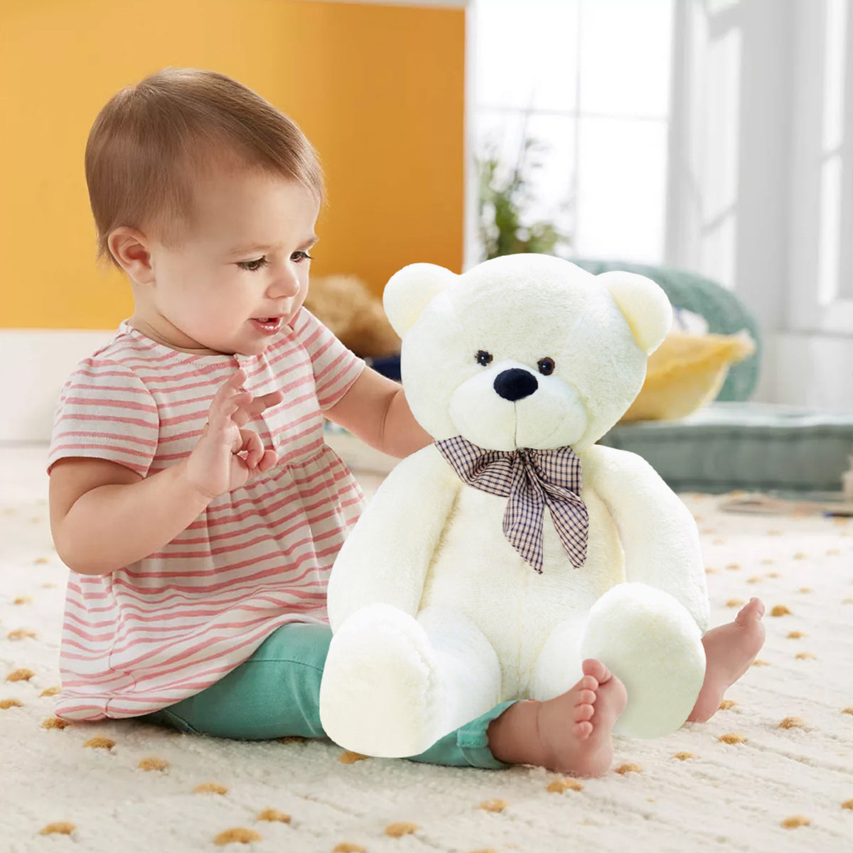 White 40CM Plush Teddy Bear K858