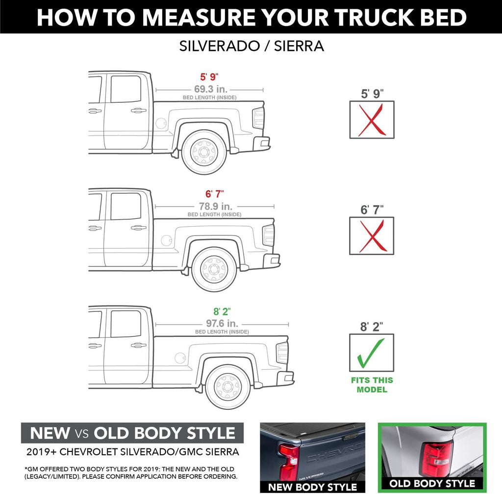 Soft Roll Up Truck Bed Tonneau Cover H9786