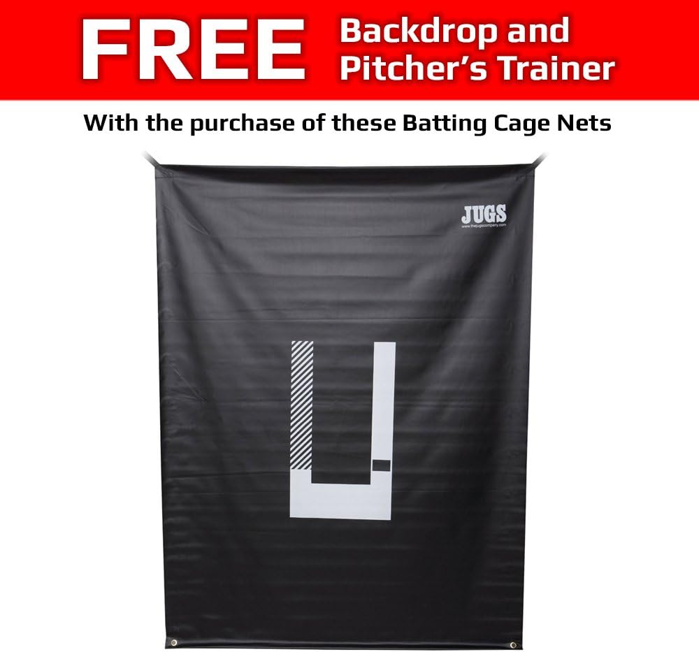 Black Twisted Knotted Polyethylene Batting Cage Nets L57210