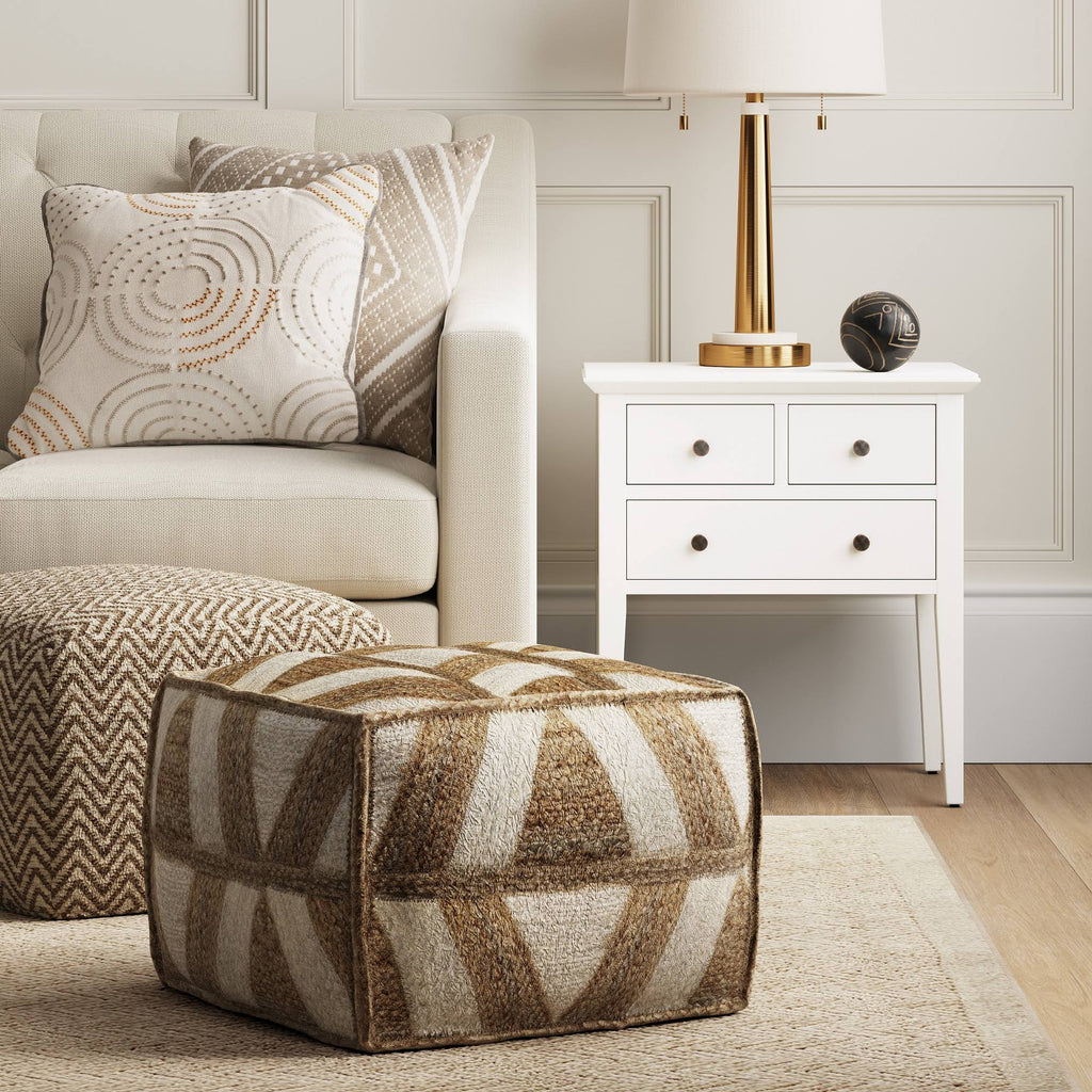 3 Drawer End Table Cream N6536