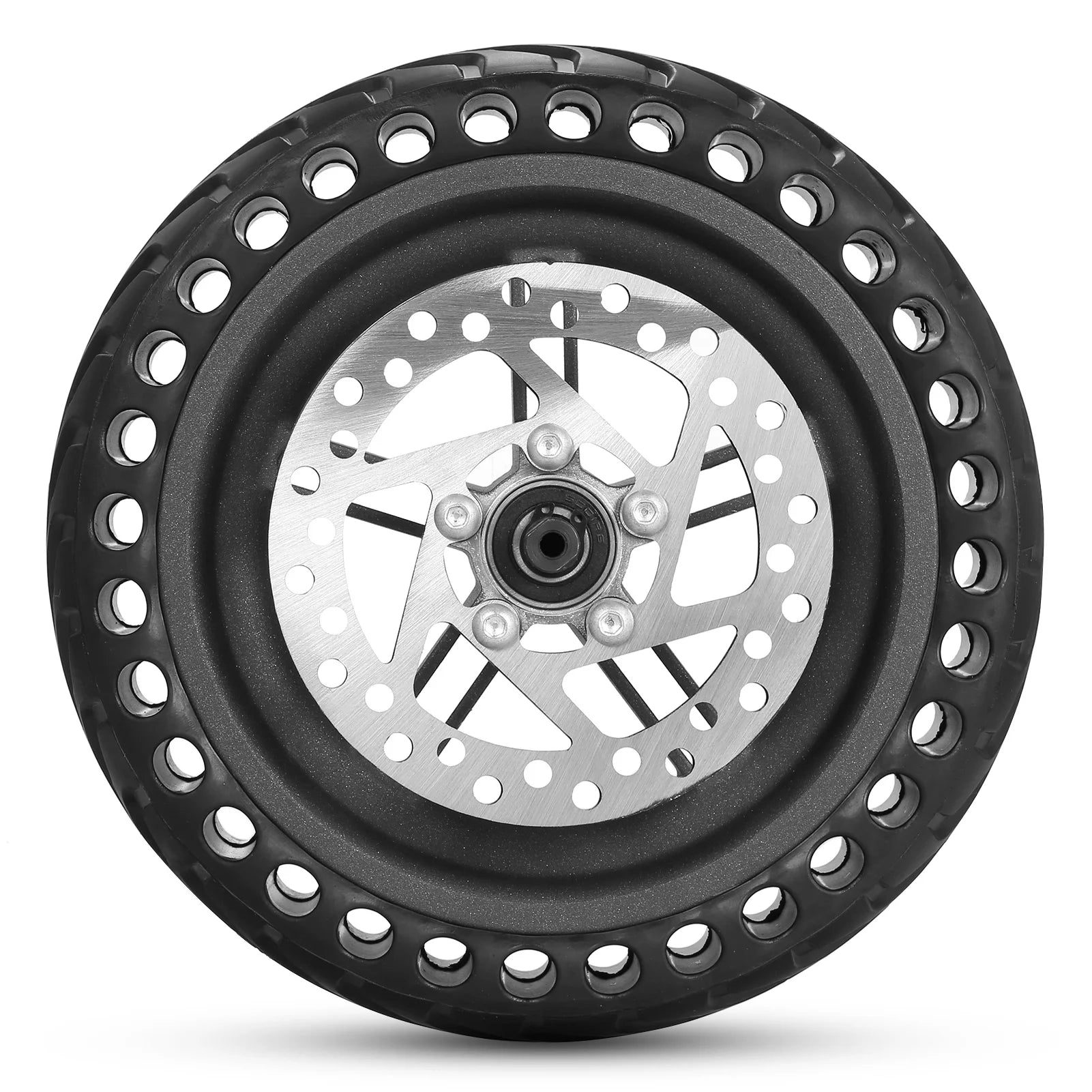 8.5 inches Solid Electric Scooter Rear Tire with Wheel Hub Disc Brake Set O65979