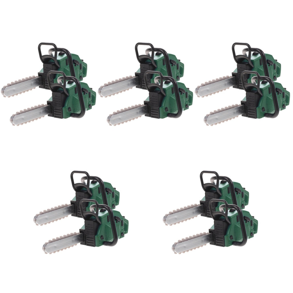 10 Pcs Dollhouse Chainsaw Ornament Models Miniature Toy Decorations H143