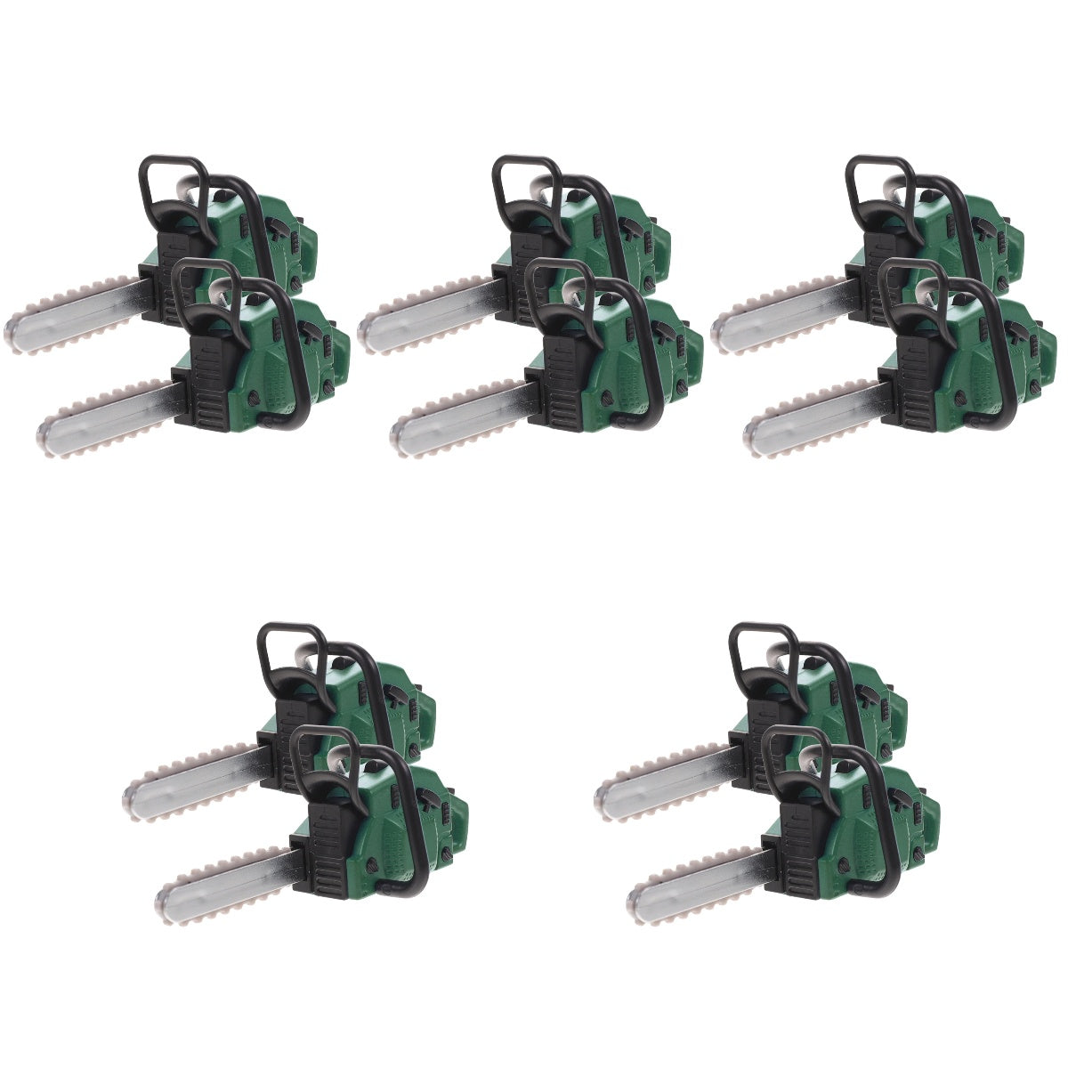 10 Pcs Dollhouse Chainsaw Ornament Models Miniature Toy Decorations H143