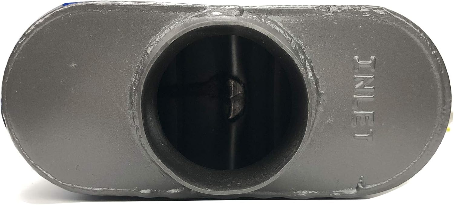 Pair of Single Chamber Performance Race Muffler 3" Center / Center Universal Steel Muffler Pack of 2 S136205