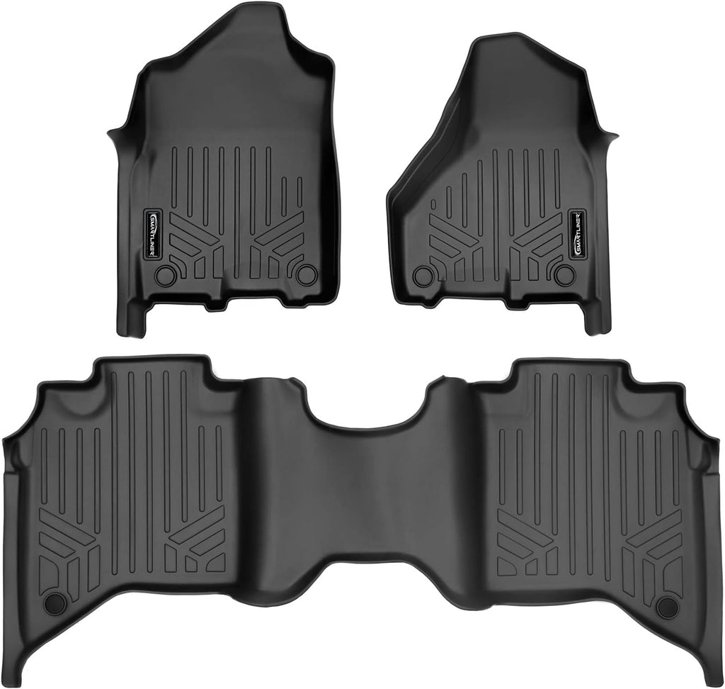 Custom Floor Mats 2 Row Liner Set Black J40453