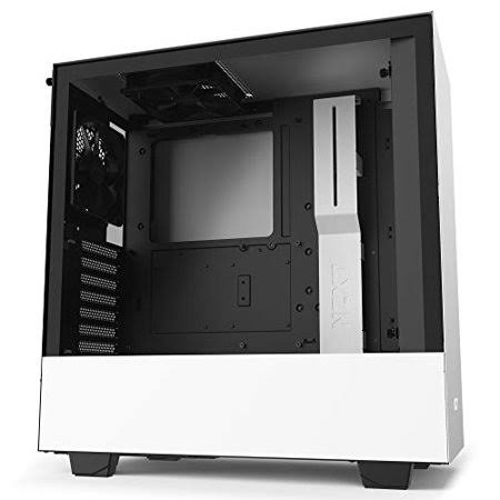 Compact ATX Mid-Tower PC Gaming Case with Tempered Glass Side Panel J437044