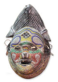 Wood Mask Wall Décor T41081