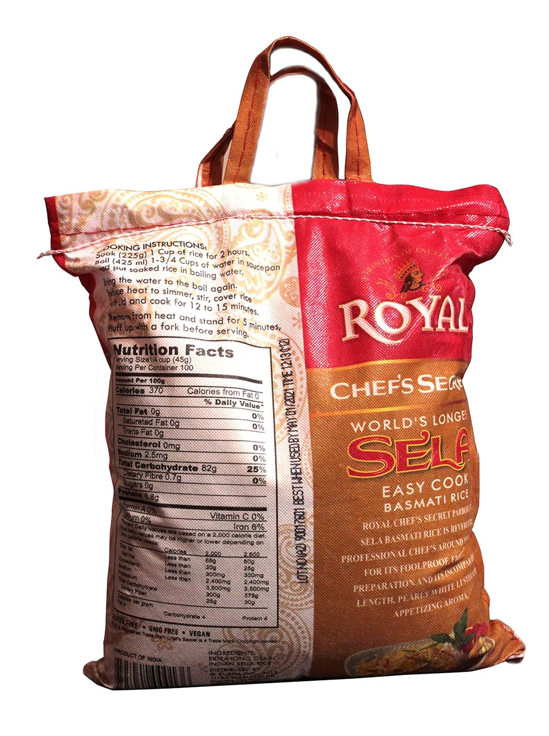 20 lbs Basmati Rice (2 Bags 10 lbs Each) T24658
