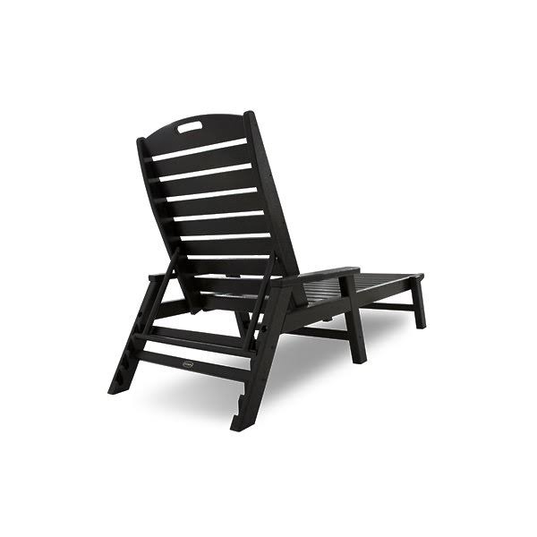 Nautical Chaise with Arms & Wheels Z90187