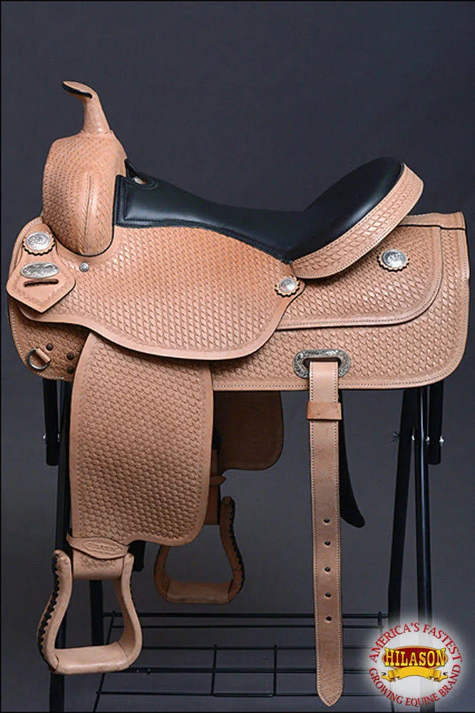 Western American Leather Draft Horse Saddle Y279943