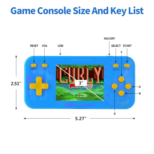 Handheld Game Console with 240 Retro Video Games V916497